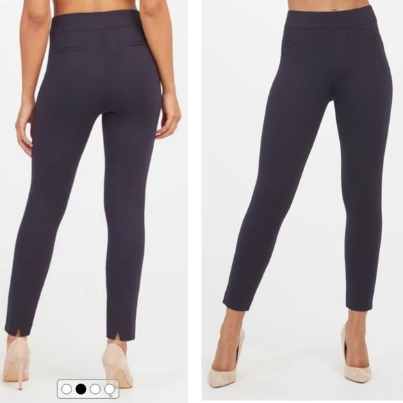 Spanx Blue Backseam Skinny Pant in Ponte Size S Petite - Picture 1 of 9